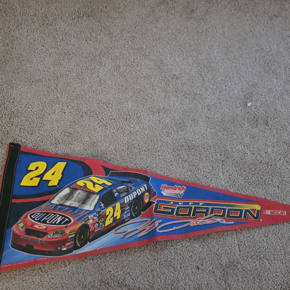 Nascar Red and Blue Pennant